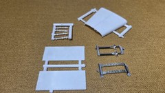 Autocar DC9964B Dump Truck CAB HOOD FENDERS 1:25 AMT NEW Model Kit PARTS