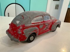 1948 Ford Sedan Die Cast Master Caster Dealer Promo Model Fire Chief Car Bank