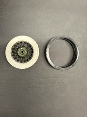 1:12 (6) Black Rubber Tire Replacement Set For Danbury Mint 1939 Cadillac