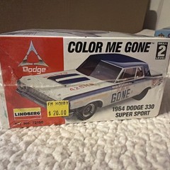 Lindberg Color Me Gone 1964 Dodge 330 Super Sport Kit # 72156 Factory Sealed