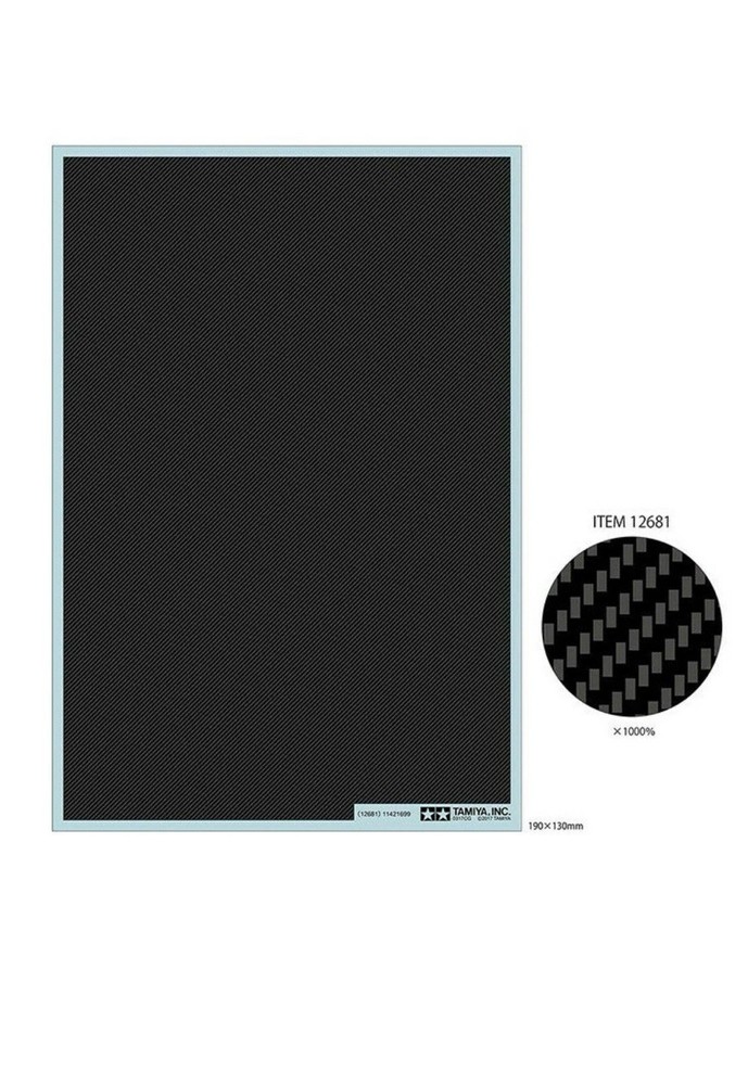 Tamiya Detail Up Part CARBON PATTERN DECAL (TWILL WEAVE / FINE) 12681