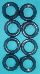 🔥50 FORD CONVERTIBLE STOCK TIRES – AMT T353 – MODEL KIT PARTS LOT🔥