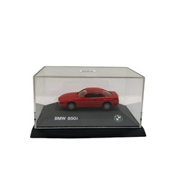 Herpa BMW 850-i Miniature Model Car 1:87 Red with Stand