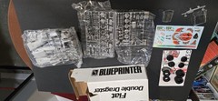 AMT Blueprinter Fiat Double Dragster Unassembled Plastic Model Kit Tires Decals