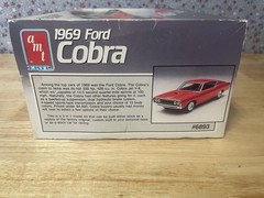 AMT ERTL 1969 Ford Cobra 1:25 Scale 3 in 1 Model Kit Open Box/Sealed Parts Bags