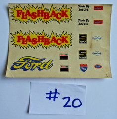 *Pick One* Vintage 1:24/25 Scale Auto Racing Model Kit Decal Sheet *Pick One*