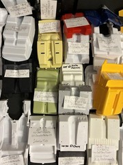 INTERIOR TUBS, (69) CHASSIS (52) Lot Sale All Identified But 6 Model Car Parts