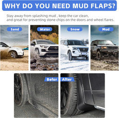 Mud Flaps for 2023 2024 2025 Kia NIRO Hybrid Mud Guards Splash Guards No Drillin