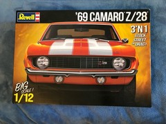 ’69 Camaro Z/28 3 in 1 Revell 1/12 Kit #12812 Opened but Sealed Inside