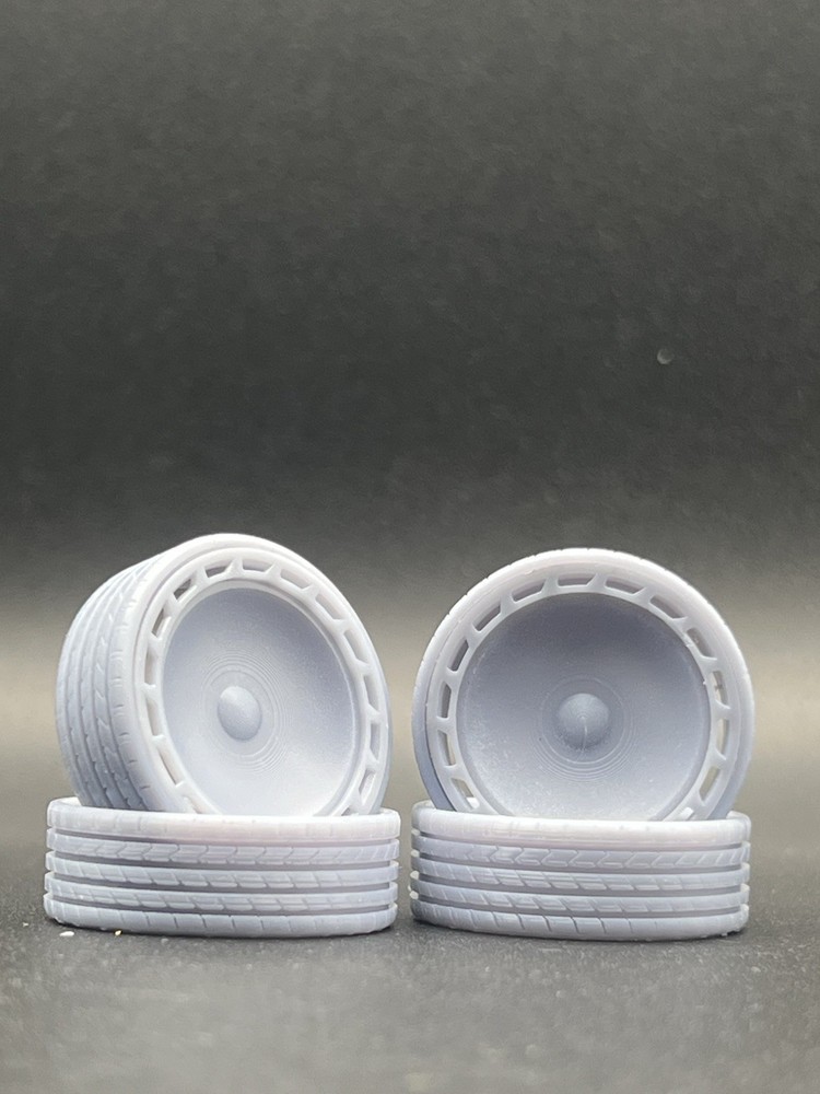 1/25 Scale Resin 26 Inch Model Car Wheel Set