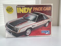 Vintage MPC 1979 Mustang Indy Pace Car 1/25 Scale Model Kit Factory Sealed Gold