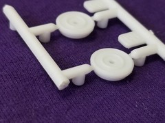 1970 Dodge Charger REAR WHEEL PIN RETAINERS from Revell 1:25 Model Kit DOM’S 70