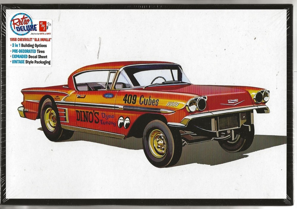 AMT Retro Deluxe,1958 Chevy Impala ‘Ala-Impala’, Build 1 of 3 Ways 1/25 1301