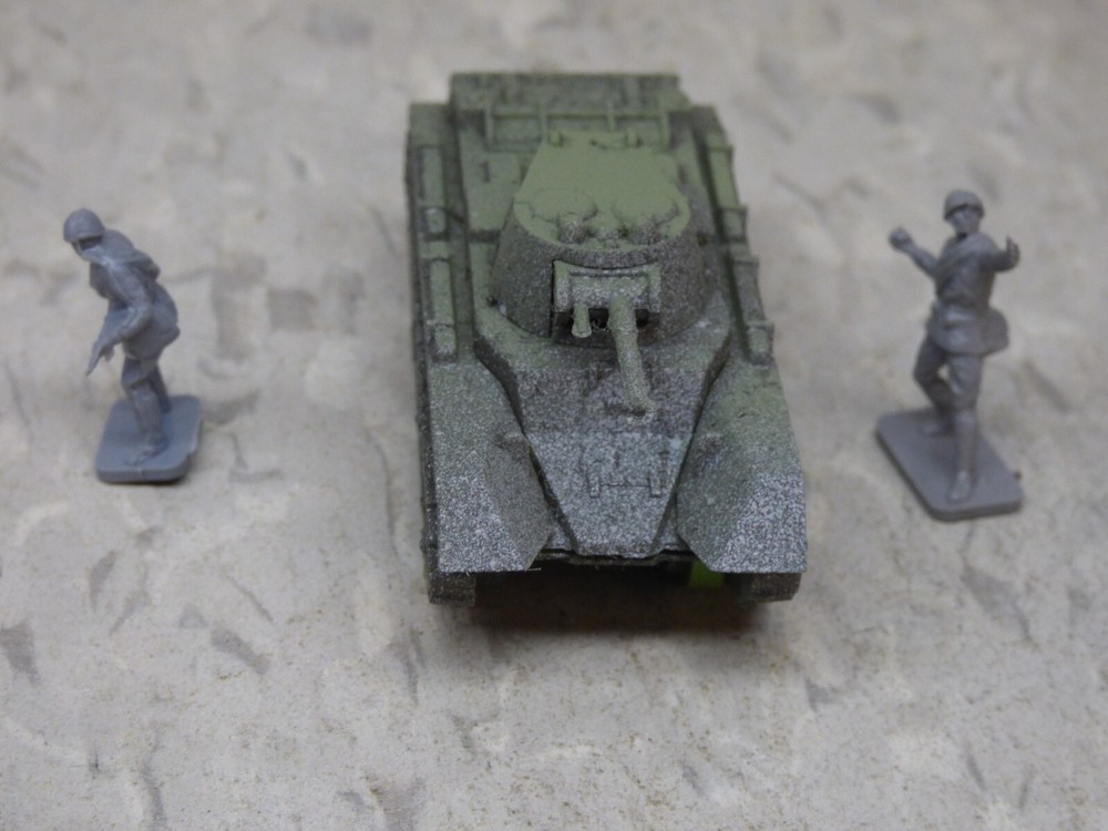 MIR / Roco Minitank Compatible WWII Russian bT-7 & Airfix Soldiers Lot#7420B©