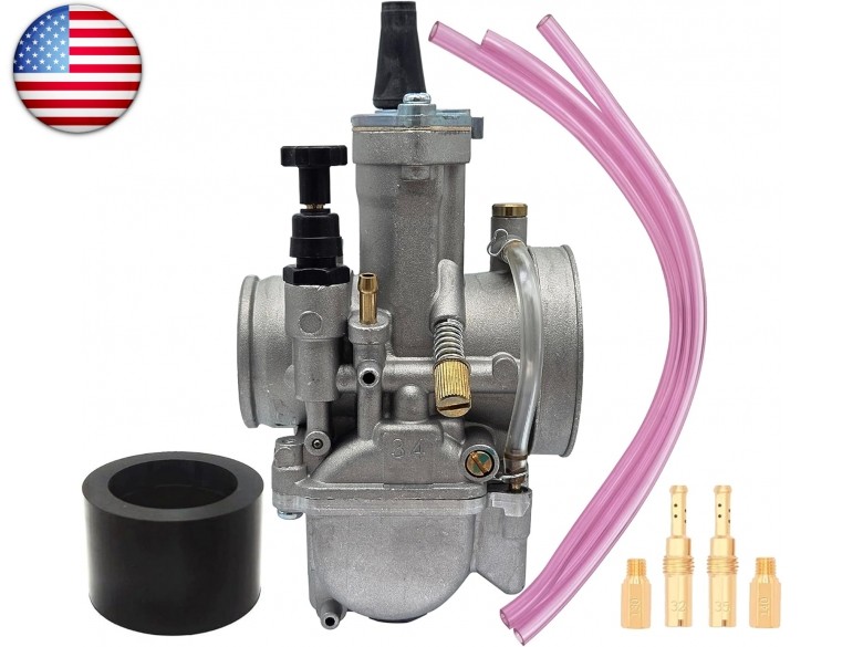 Universal PWK 34mm Carburetor Compatible With Power Jet For 200cc to 350cc