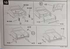 84 CADILLAC COUPE LOWRIDER ROCKER PANEL MOLDING – REVELL MODEL CAR KIT PARTS LOT