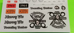 1964 Ford Galaxie 500 XL 1/25 AMT Decal Sheet Emblems Scripts Dash Cluster Radio