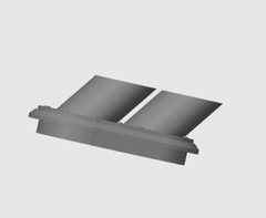 1/24 1/25 3D Resin Fender/Hood Exhaust Exit Bezel Style 2 Scale Model Kit Parts