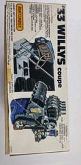 Vintage 1979 AMT 1933 Willys Coupe 1/25 Model Kit #2402 Collectible
