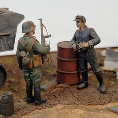 1/35 WWII German Tanks France Time Out Soldiers Museum Quality Diorama Built