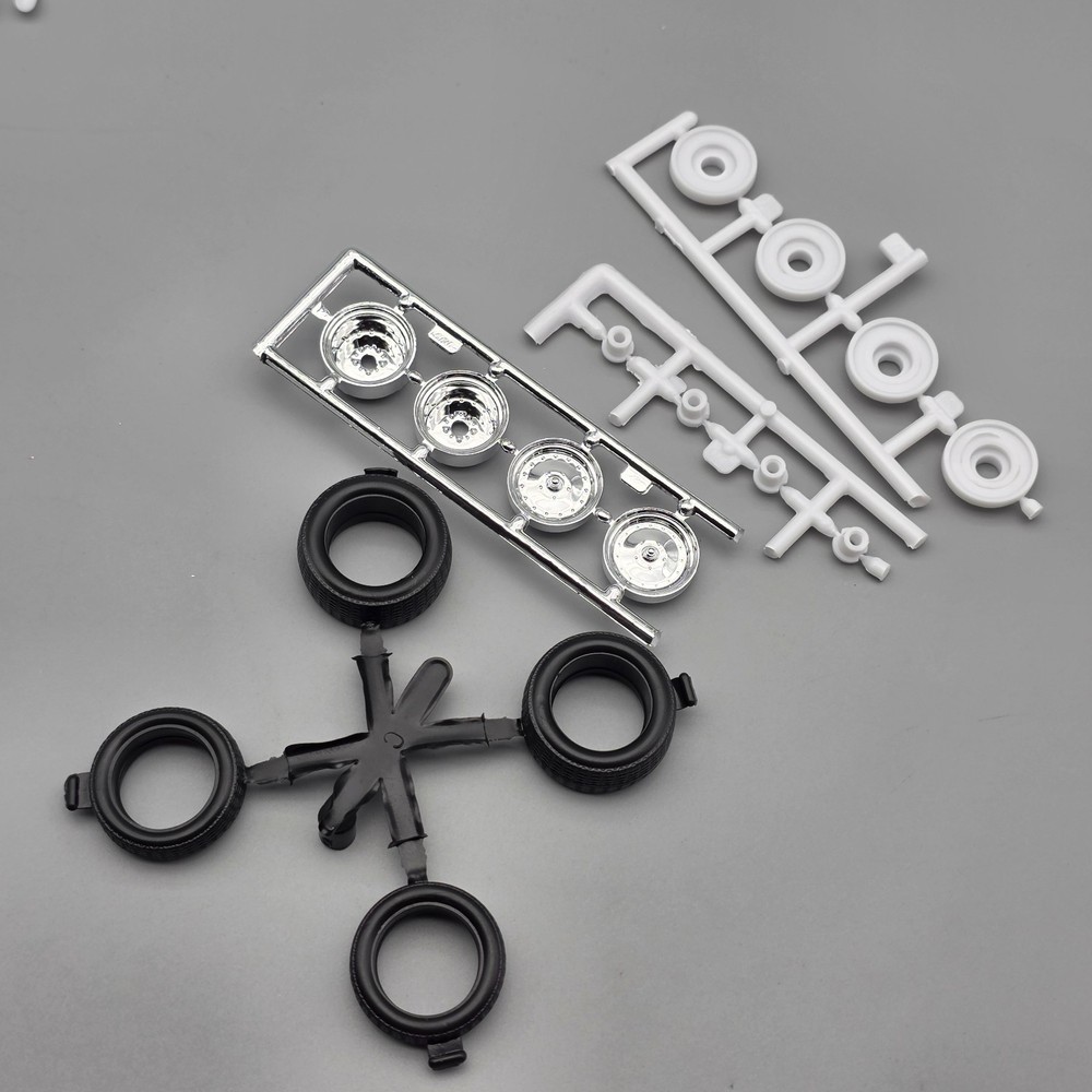 Revell 1/24 1966 66 Chevrolet Malibu SS Parts Kitbash Chrome Drag Wheels Tires