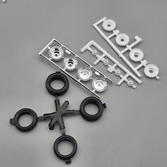 Revell 1/24 1966 66 Chevrolet Malibu SS Parts Kitbash Chrome Drag Wheels Tires