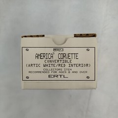 1992 C4 Corvette Convertible Artic White/Red Interior Dealer Promo Amt Ertl 8923
