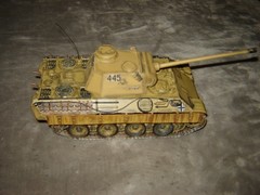Built 445 Long Barrel Tank 7-1/2 inches long Well Built & Painted Ex Condition