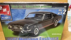 1967 Mustang Fastback CHASSIS & DUAL EXHAUST 1:25 scale AMT NEW Model PARTS