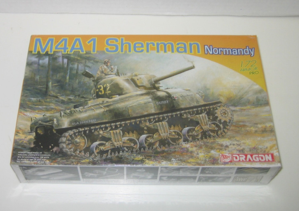 Dragon 1/72 20MM WWII US Sherman Tank M4A1 Normandy 7273