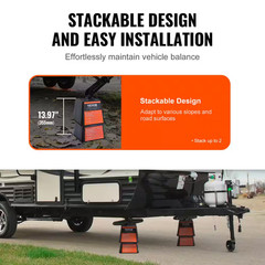 Trailer Jack Block 6000 Lbs. Capacity per Block High-Quality Polypropylene RV Ca