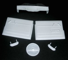 1957 VW CHOPPED OVAL WINDOW RESIN CONVERSION KIT for 1/24 TAMIYA 1966 VW KITS