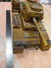 Handmade Metal Light Tank For Action Figures Or Man Cave Very Cool 11″x5.5″