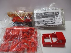 Vintage Plastic Model Parts Lot with Ford Mustang and Ford F-150