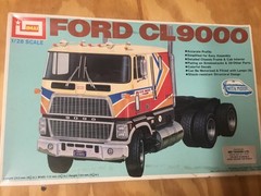 Ford Cabover! Rare IMAI 1/28 scale Ford CL9000 Cab Over motorized model kit