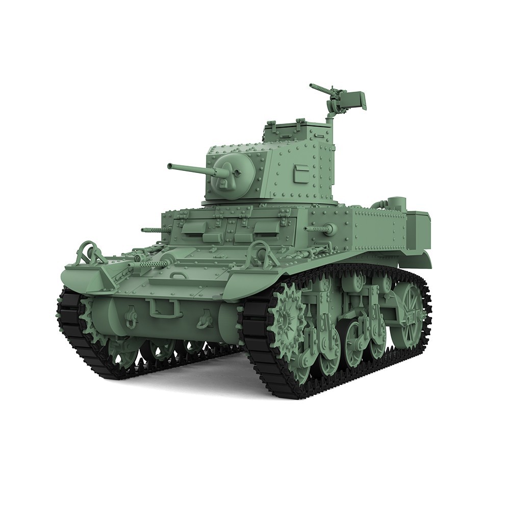 MRY-SFW SS504 1:64 S Scale Military Model Kit US M3 Stuart Light Tank