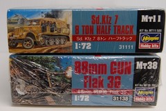 Hasegawa (LOT OF 2) German Army 1:72 Hobby Kits – MT11:500 & MT38:700 – Japan