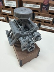 3D Printed CHEVY ZZ 632 W/TUNNEL RAM ENGINE ASSEMBLY 1/24th – 1/10th MADE IN USA