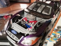 NASCAR Built Plastic Model Car Kit Jeff Burton Number 99 Ford Taurus