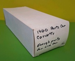 VINTAGE 1960 CHEV CORVETEE MODEL KIT UNKNOWN BRAND *PARTS ONLY*