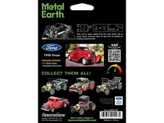 1932 FORD COUPE RED STEEL MODEL KIT BY METAL EARTH MMS198