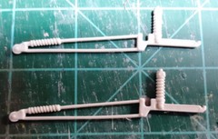 Pro-Mod Drag Racing Wheelie Bars with Springs Pressure Cast Resin FAB24720