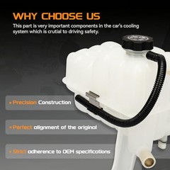 Engine Coolant Overflow Recovery Reservoir Tank with Sensor & Cap CTR8020-FBA