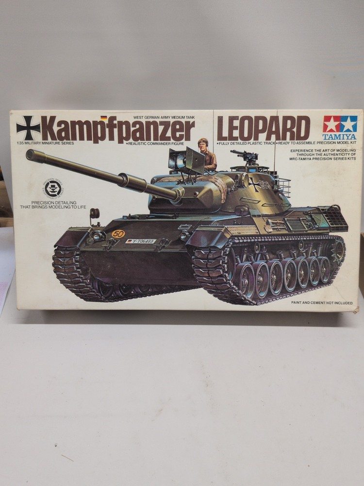 Tamiya 1:35 Scale West German Leopard Kampfpanzer Kit MM 164 New Open Box