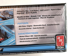 AMT 1957 Chevy Bel Air 1:25 Scale Blue Model Kit Over 70 Parts New , Sealed