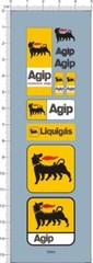 Water Slide Decals Agip for Racing car model kits 5864