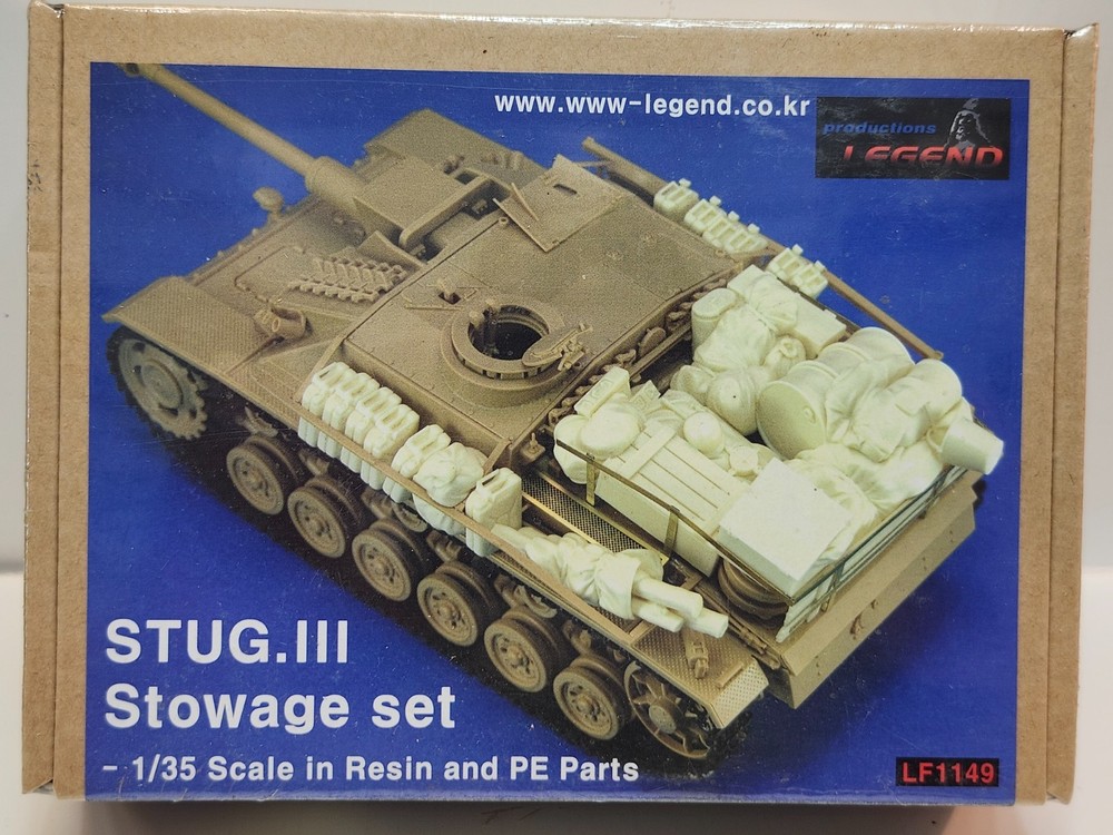 Legend 1/35 Resin PE Detail Parts Set WWII German Tank STUG.III Stowage LF1149