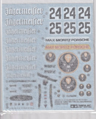 Tamiya’s Decals for 1/24 PORSCHE TURBO RSR TYPE 934 JAGERME.Item24328 from Japan
