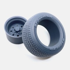 1/24 Resin 15 inch Weld Draglite Wheels, BFGoodrich Radial T/A Tires, and Brakes