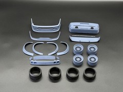 1:24 Ferrari F355 LB Widebody Kit with Wheels Transkit For 355 Fujimi & Diecast